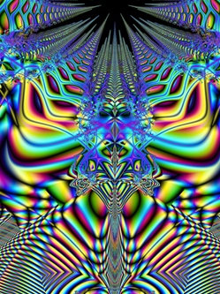 What this fractal lacks in subtlety, it makes up for in vibrant colorl! And its psychedelic feel and 